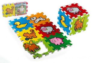Obrázek z Pěnové puzzle Moje první zvířátka 15x15x1,2cm 6ks 